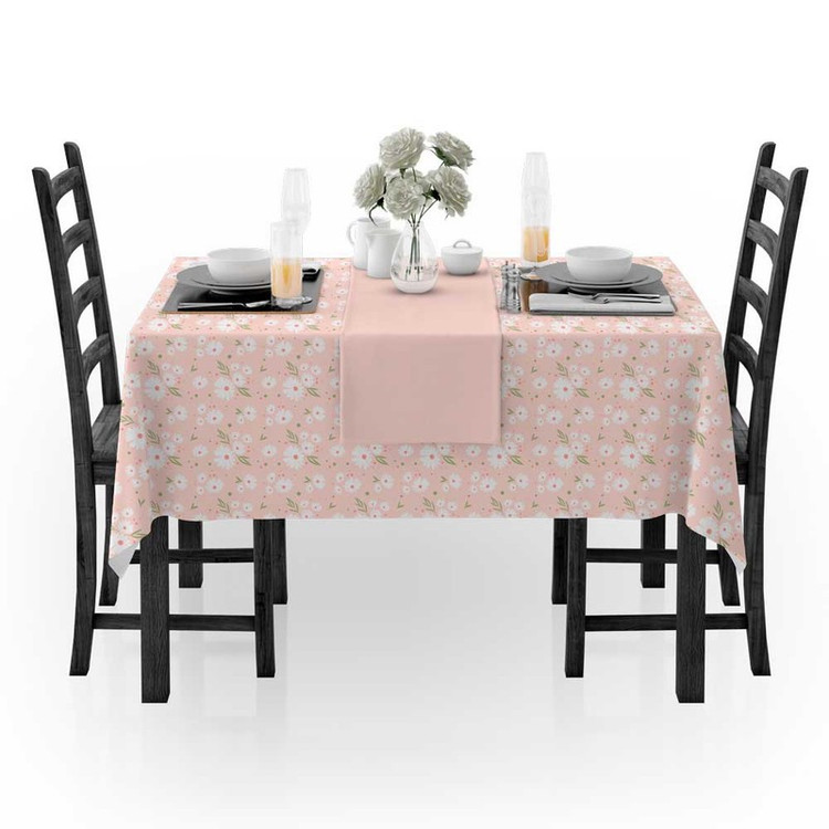 رومیزی مدل گلدار چهارنفره مستطیلی کد F2RO1066