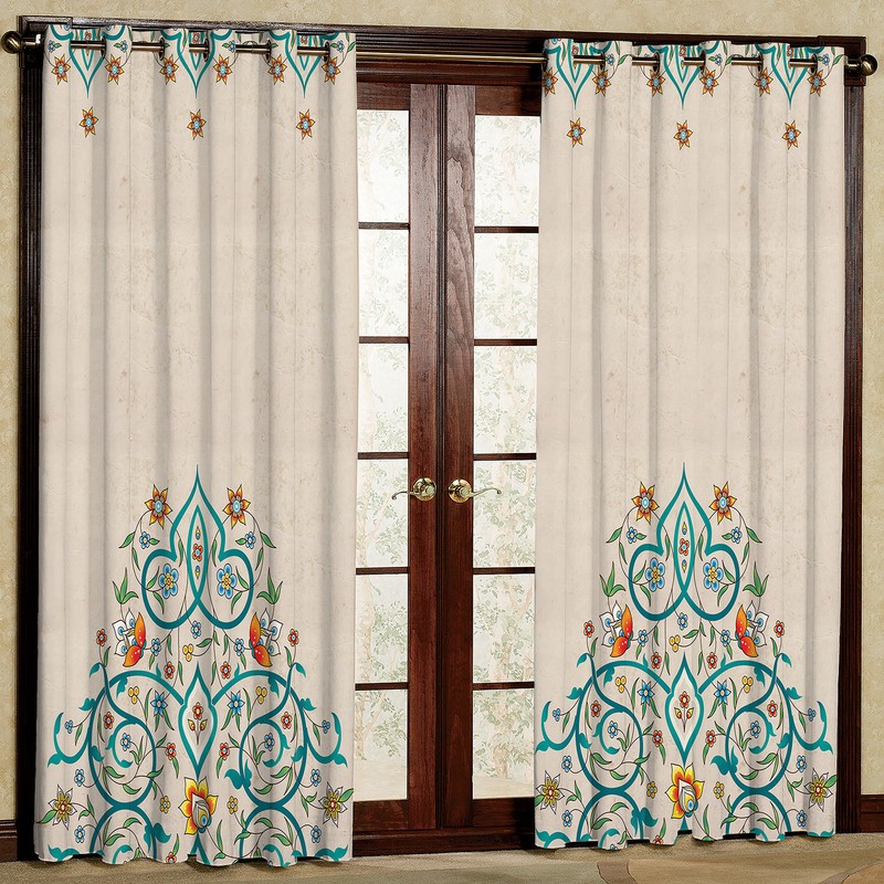 پرده مدل پانچی کد 2 سایز 140x280 سانتی متر