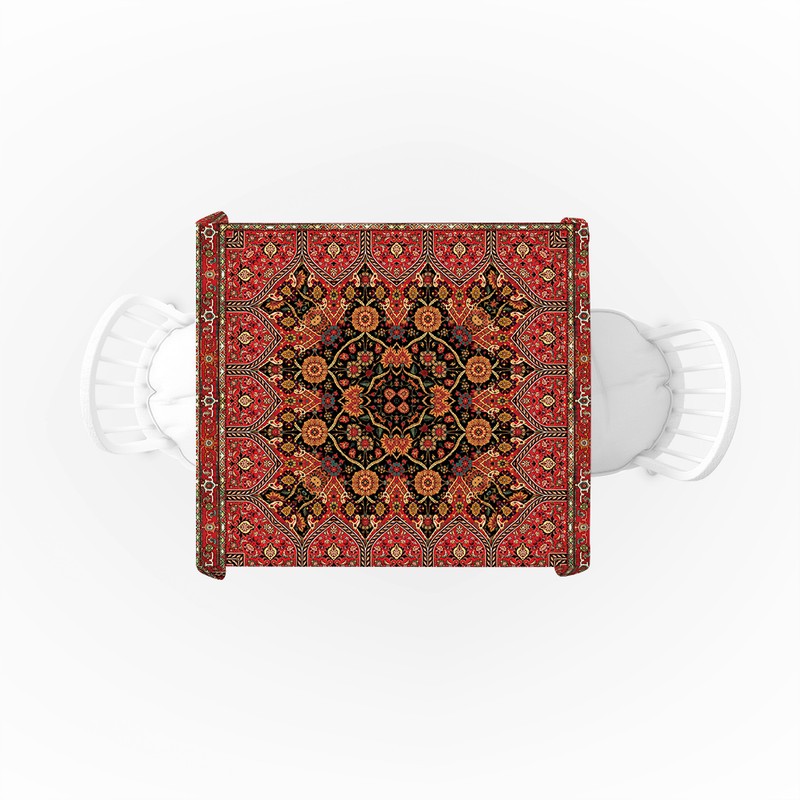 رومیزی رومیزی باز طرح مربع مدل سنتی مدرن کد 11093 سایز 140140 سانتی متر