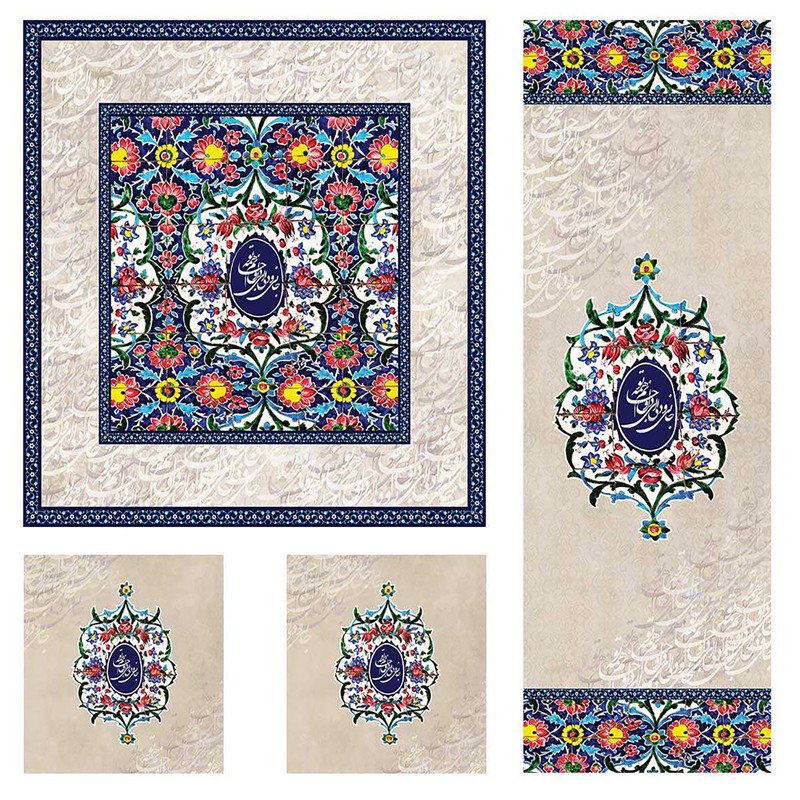 ست رومیزی 4 تکه کد 10001