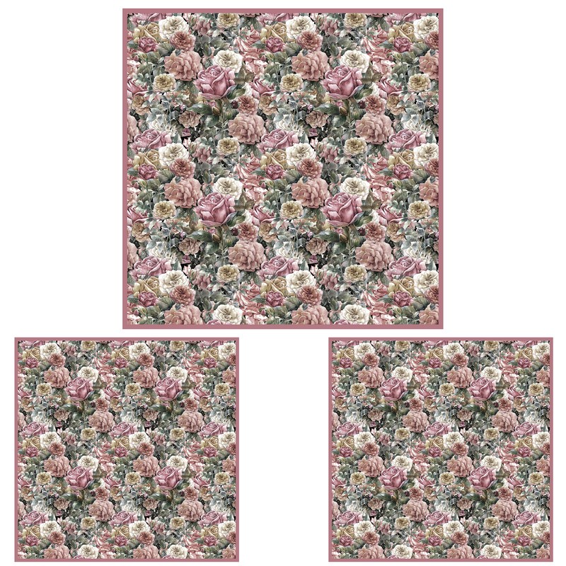 رومیزی سه تکه طرح گل کد 985
