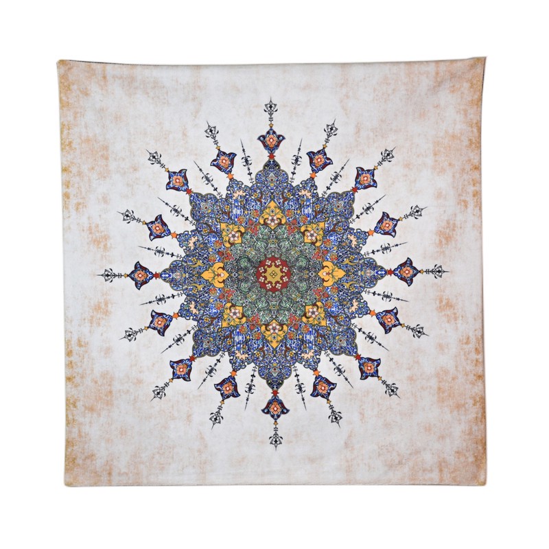 رومیزی مدل مخمل طرح فرش کد 104