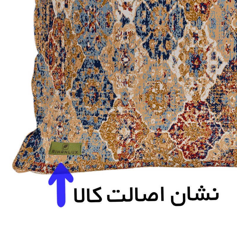 کاور کوسن ریحانلوکس مدل طرحدار کد RH121 سایز 4343 سانتی متر مجموعه دو عددی