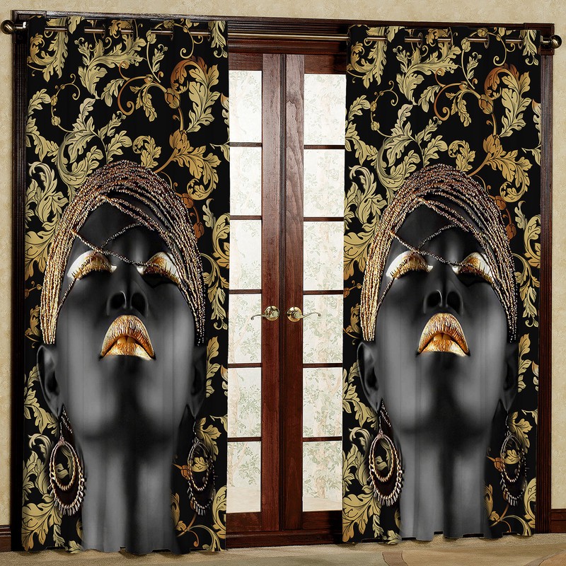 پرده مدل چهره هازان پانچی کد 1912 سایز 140x200 سانتی متر