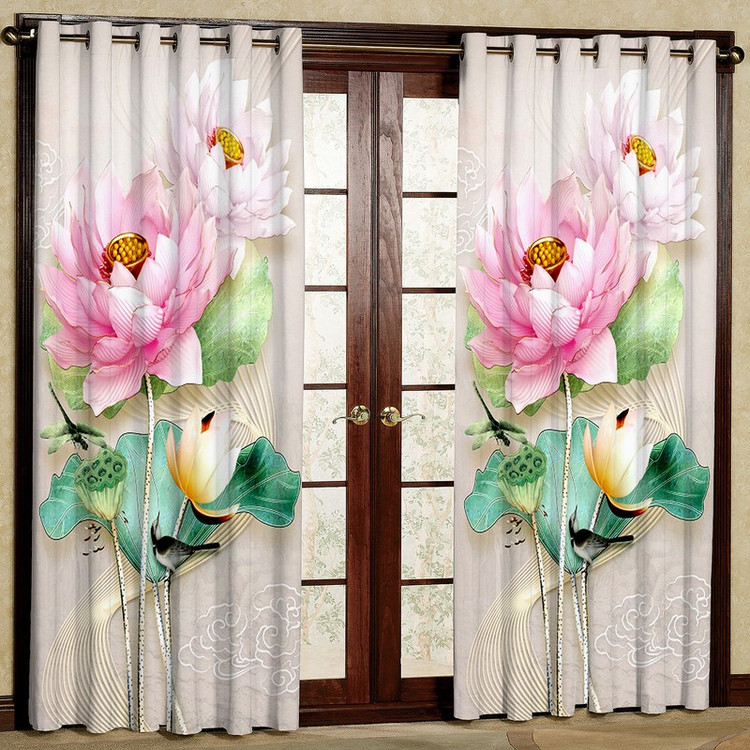 پرده مدل مخمل پانچی کد m4523 سایز 140x280 سانتی متر