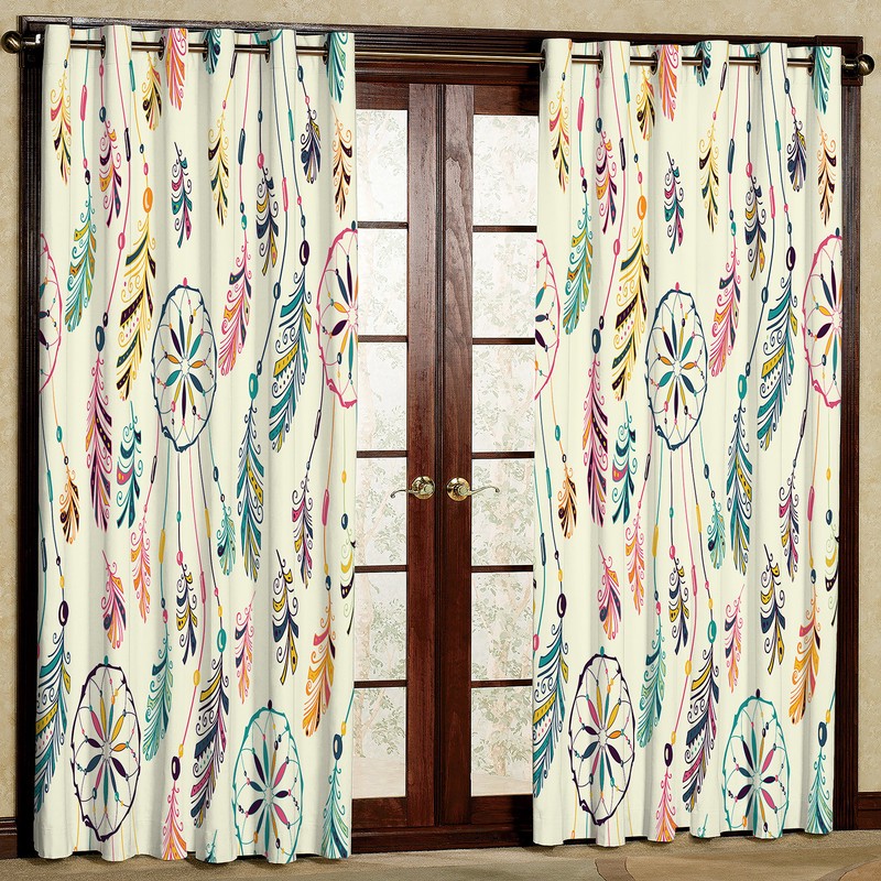 پرده مدل مخمل پانچی کد 2047T2 سایز 200x140 سانتی متر