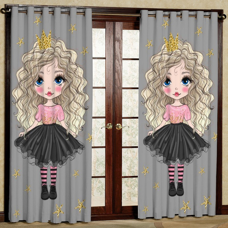 پرده مدل دختر مخمل پانچی کد 4375a سایز 200x140 سانتی متر