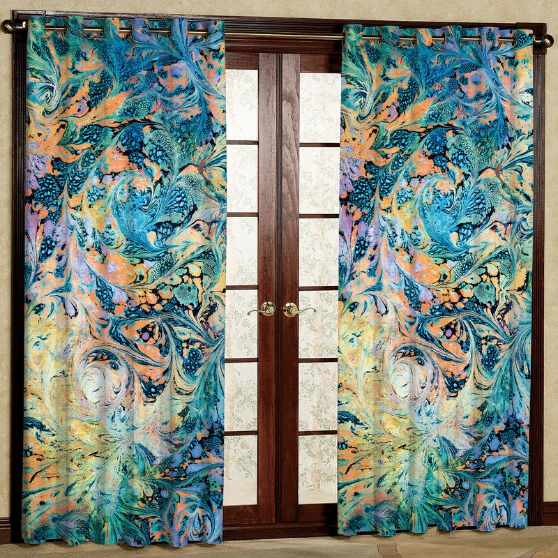 پرده مدل مخمل پانچی کد 2636T2 سایز 200x140 سانتی متر
