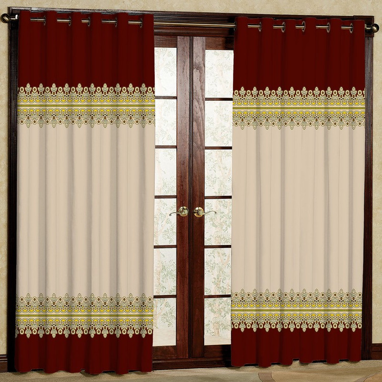 پرده مدل مخمل پانچی کد 4664T2 سایز 200x140 سانتی متر