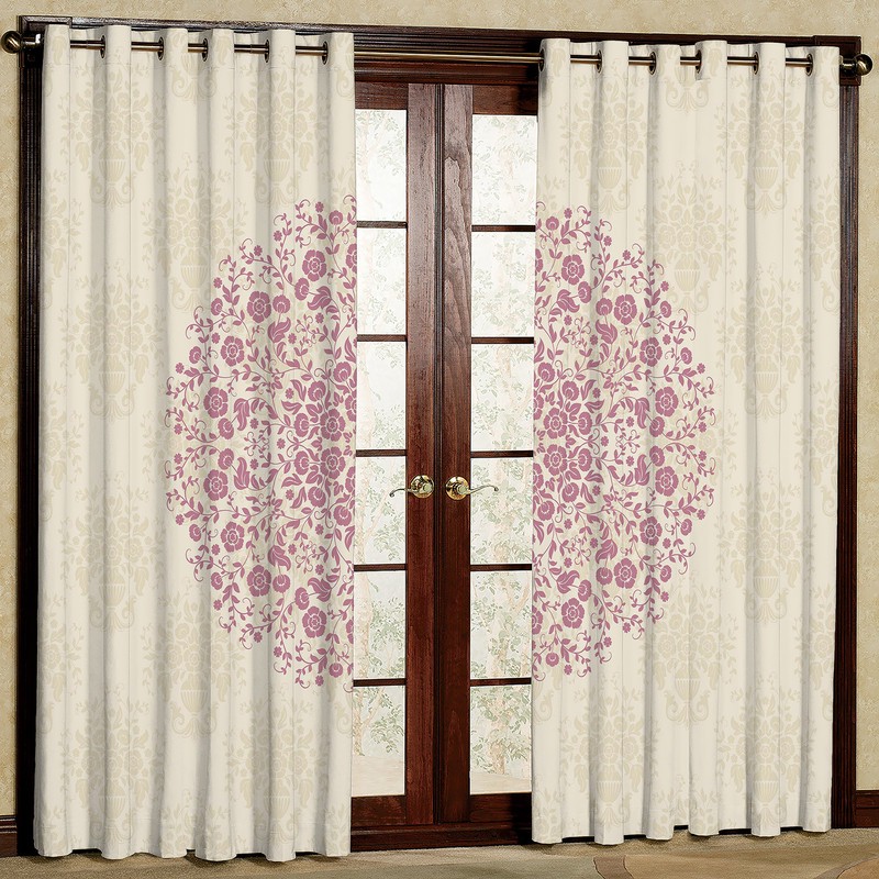 پرده مدل مخمل پانچی کد 1076 سایز 140x280 سانتی متر