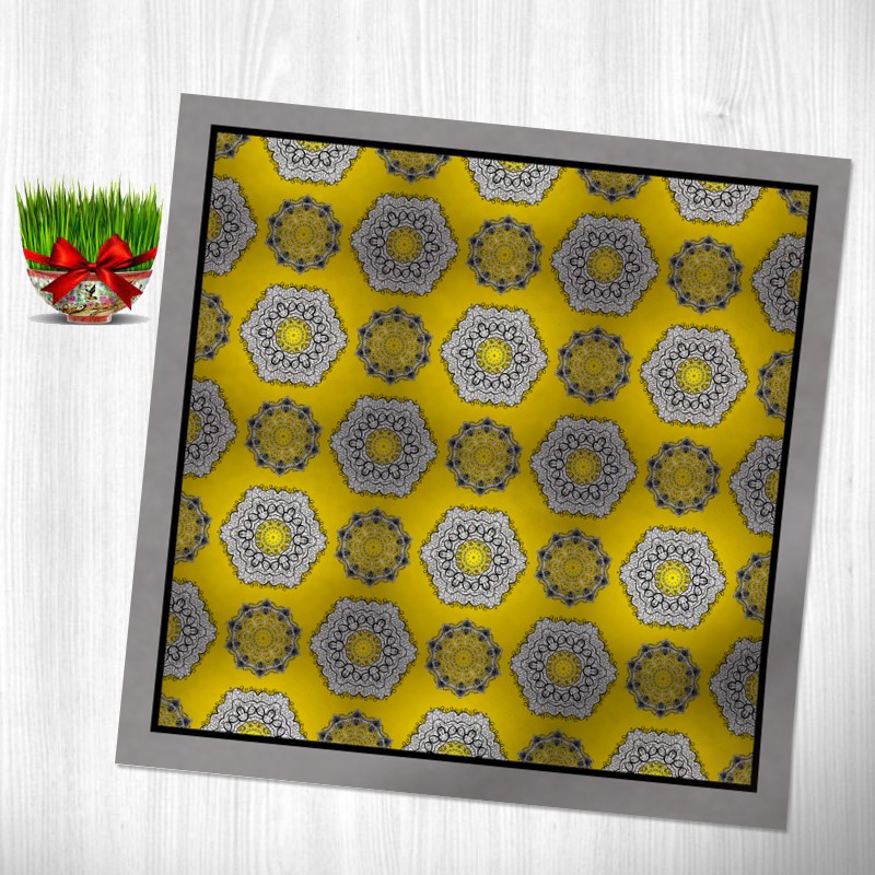 رومیزی مدل نوروز طرح زرنگار کد TDn-908-D