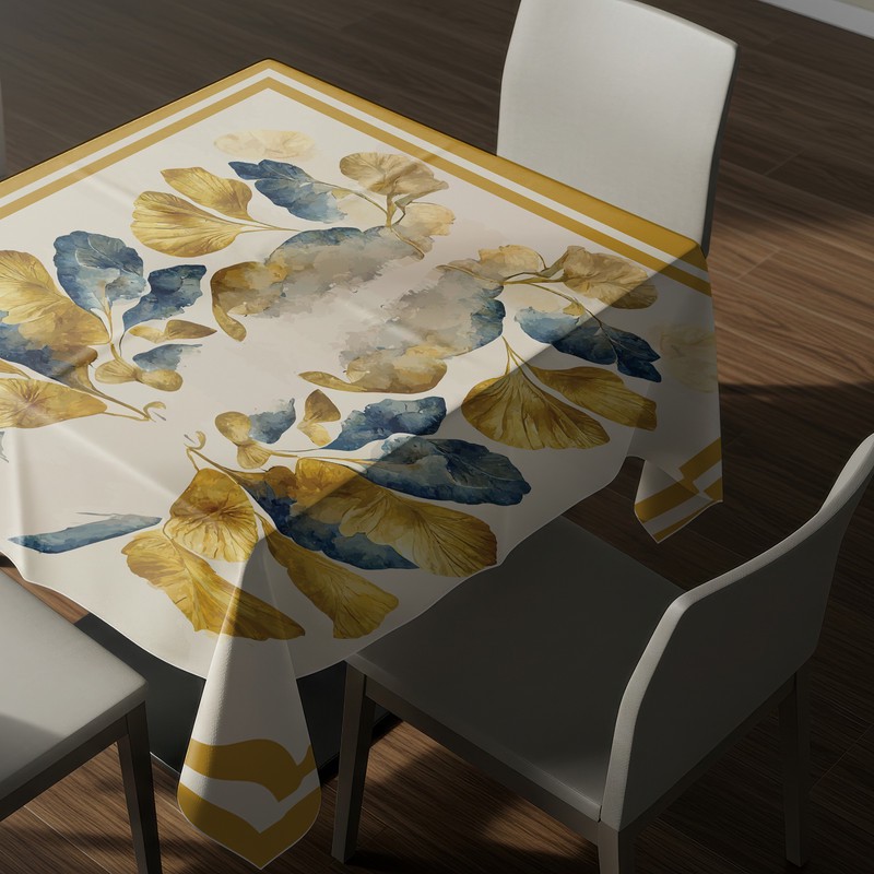 رومیزی ریحانلوکس مدل برگ لوکس کد RH131 سایز 97x97 سانتیمتر