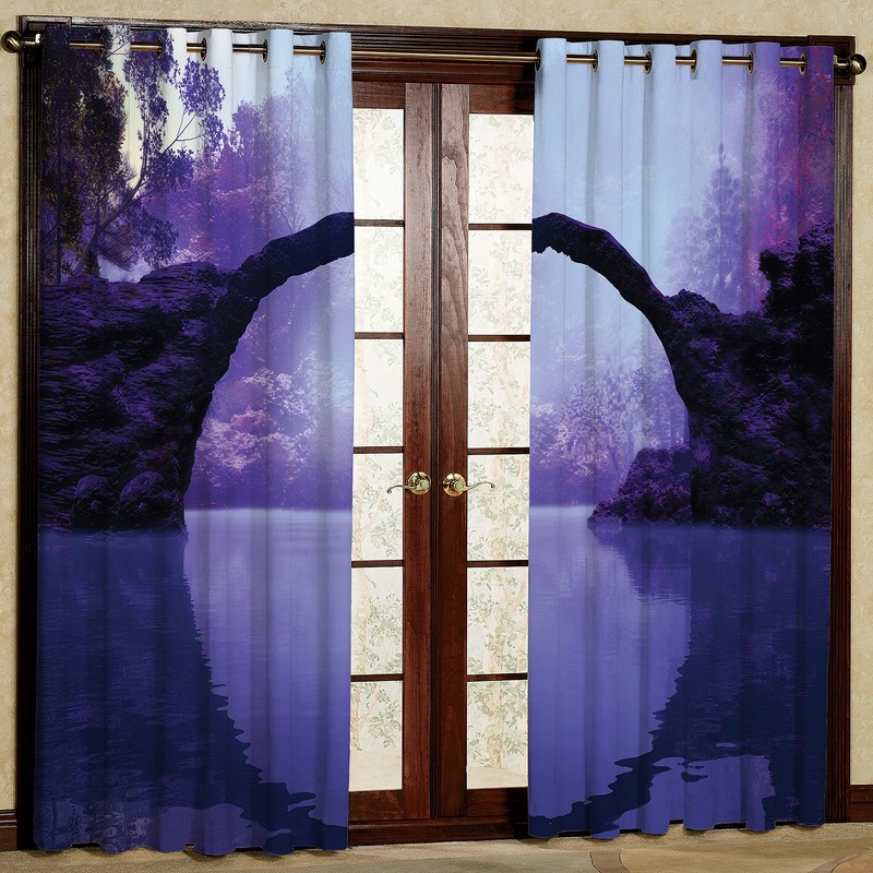 پرده مدل مخمل پانچی کد 2395 سایز 140x280 سانتی متر