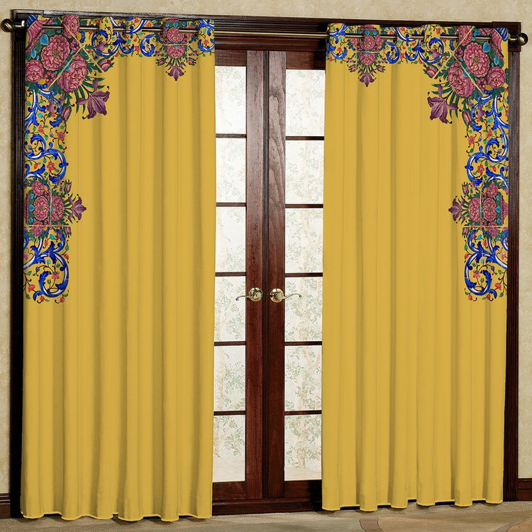 پرده مدل مخمل پانچی کد 1866T2 سایز 200x140 سانتی متر
