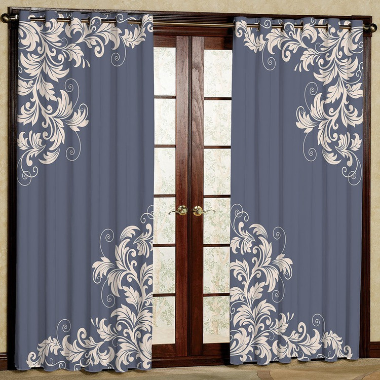 پرده مدل حاشیه دار مخمل پانچی کد 1309سایز 200x140 سانتی متر