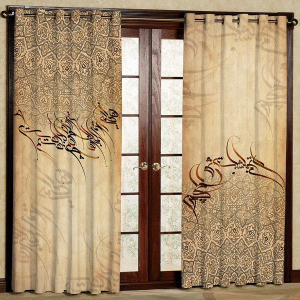 پرده مدل پانچی کد 6274 سایز 280x140 سانتی متر