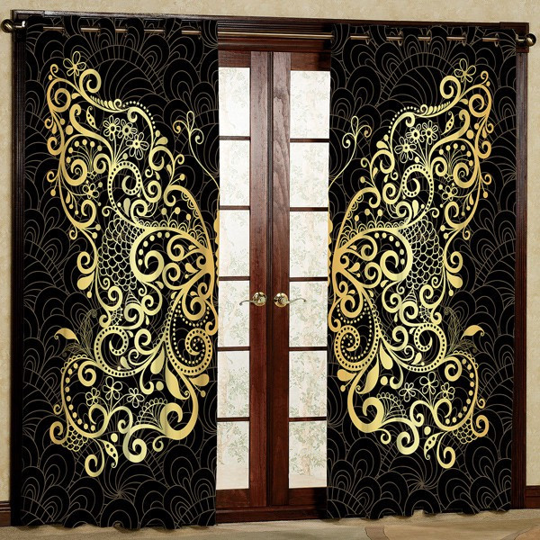 پرده مدل چاپی هازان پانچی کد 347 سایز 200x140 سانتی متر
