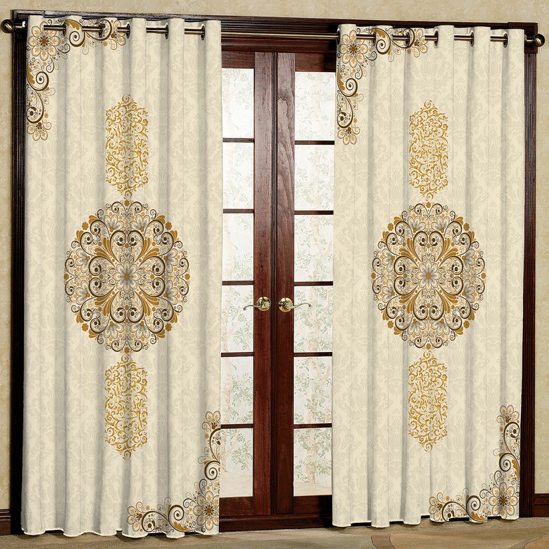 پرده مدل مخمل پانچی کد 1809 سایز 200x140 سانتی متر