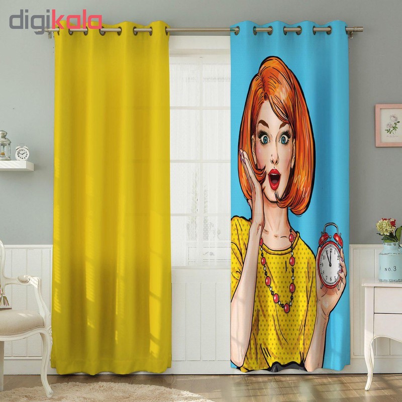 پرده مجموعه 2 عددي مدل Cc-387 كاتيا