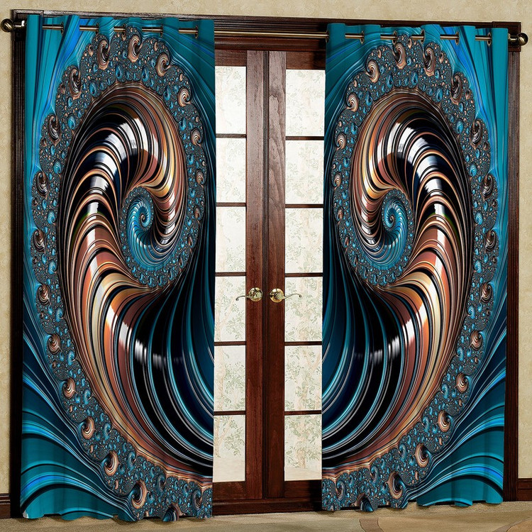 پرده مدل مخمل پانچی کد 4505T2 سایز 200x140 سانتی متر