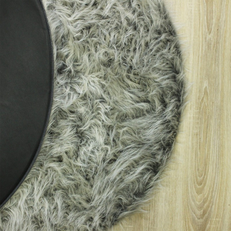 پادری آقای طرح مدل خز فانتزی سایز 110x110 سانتی متر