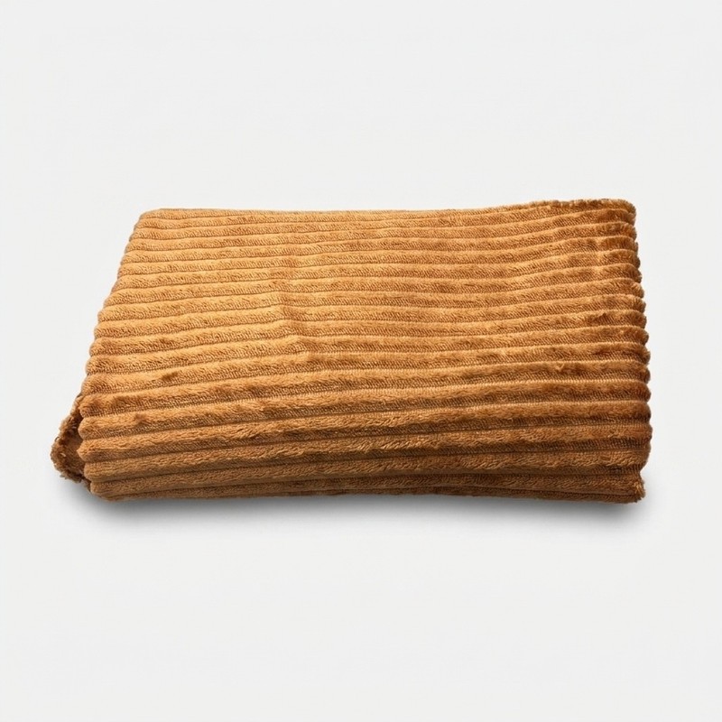 پتو یک نفره مدل پلیسه ای سایز 220x160 سانتیمتر