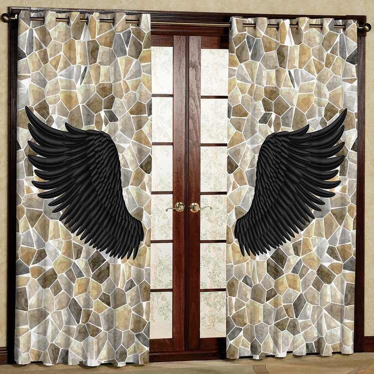پرده مدل مخمل پانچی طرح بال کد 4497T2 سایز 200x140 سانتی متر