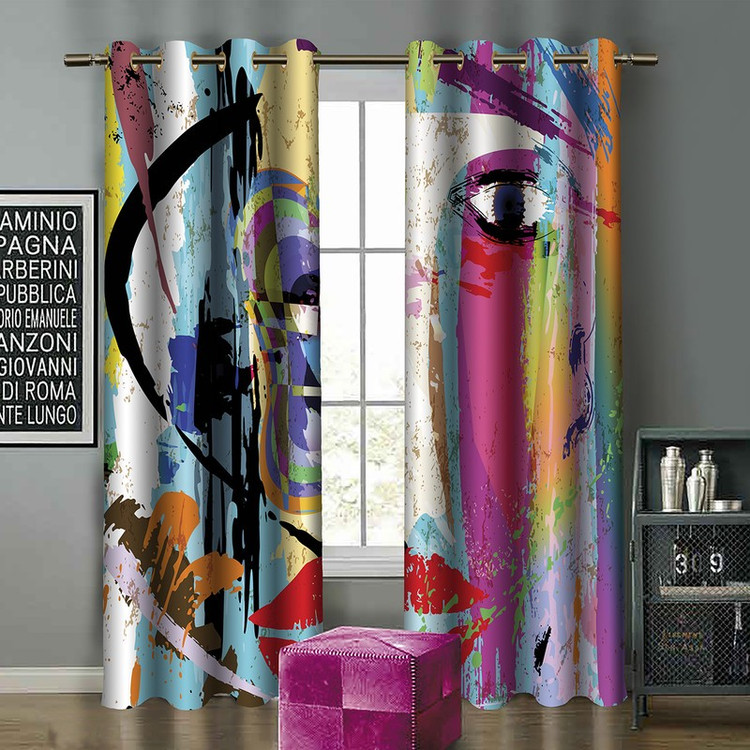 پرده مدل مخمل کد 608609 سایز 140x270 سانتی متر