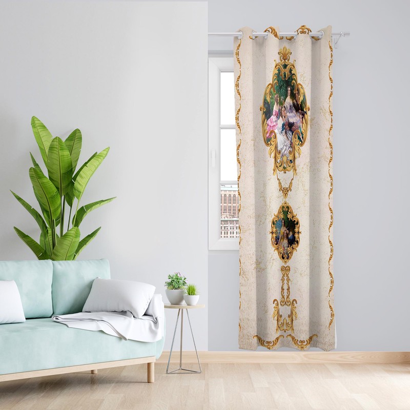 پرده مدل مخمل پانچی کد 1179 سایز 140x200 سانتی متر