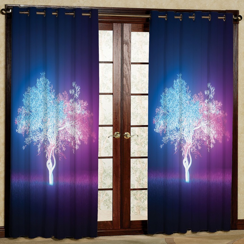 پرده مدل مخمل پانچی کد 2404 سایز 140x280 سانتی متر