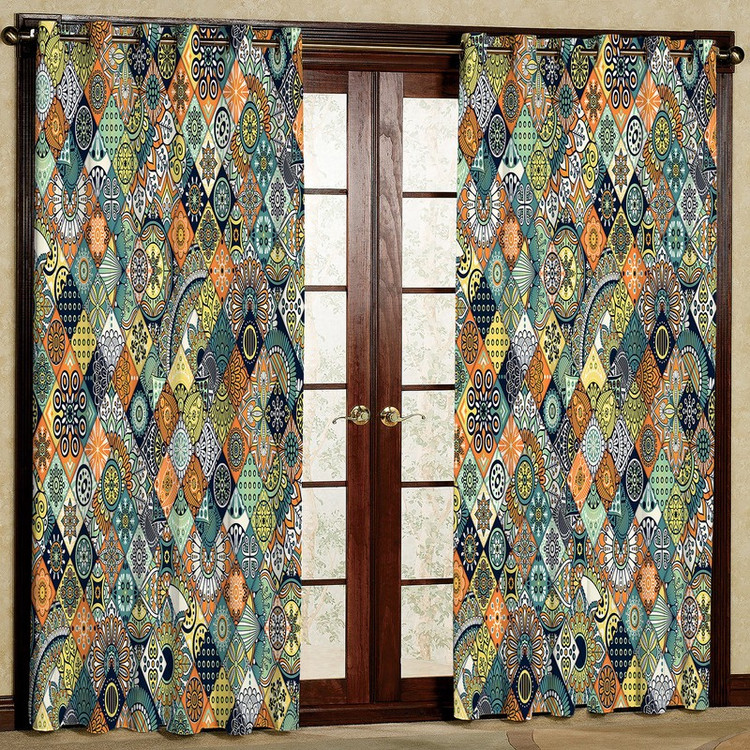 پرده مدل مخمل پانچی کد 175 سایز 140x280 سانتی متر