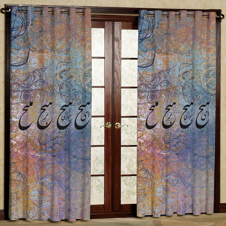 پرده مدل طرحدار هیچ مخمل پانچی کد 4032 سایز 200x140 سانتی متر