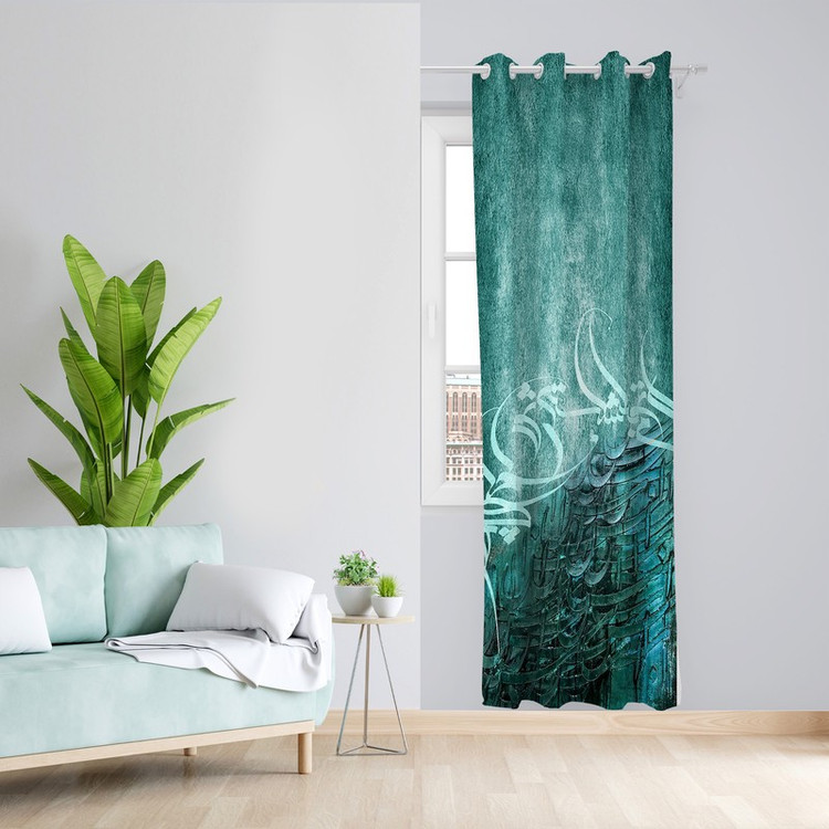 پرده طرح شعر مدل مخمل پانچی کد L 1078R Z سایز 140x200 سانتی متر