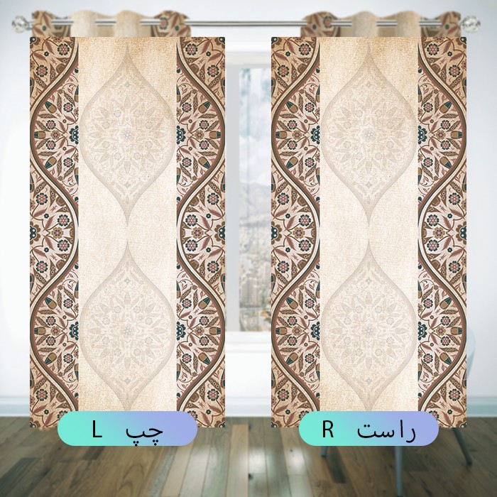 پرده مدل HZD313 سایز 280140 سانتی متر