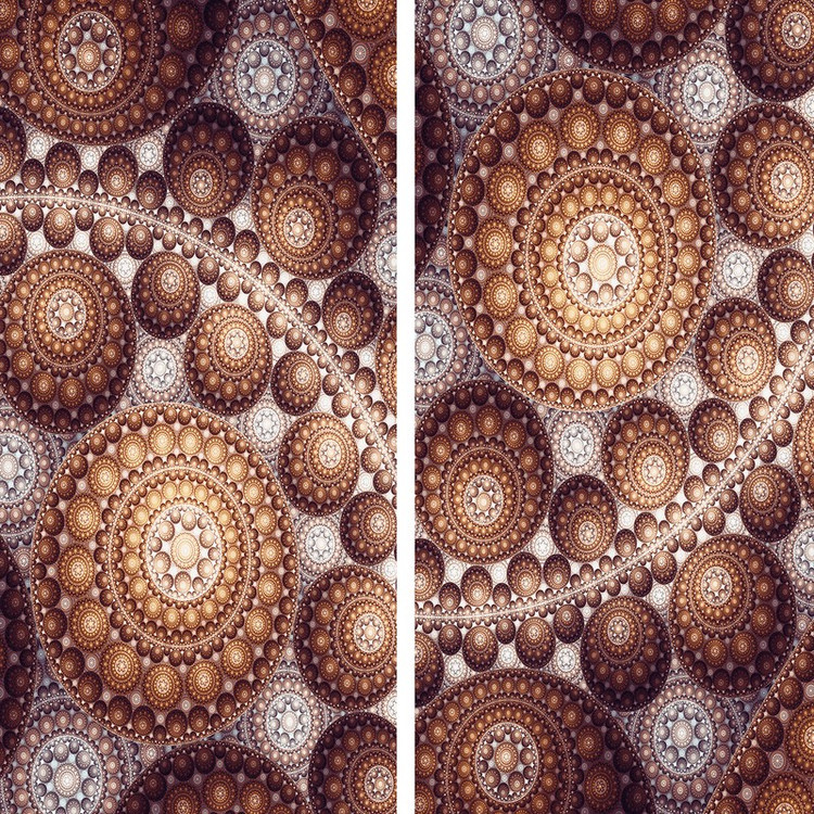 پرده مدل پانچی طرح سه بعدی سایز 280x145 سانتی متر